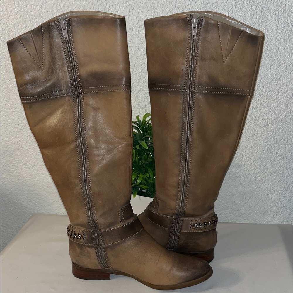 Alex Marie Tan Over the Knee Bootsus used good condition